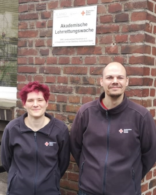 Bildungskoordinatoren Svenja Meier und Oliver Rudolph