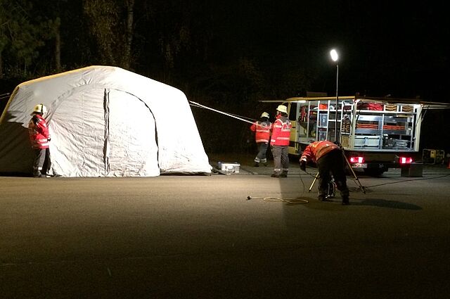 DRK Mülheim Einsatzeinheiten Einsatzzelt