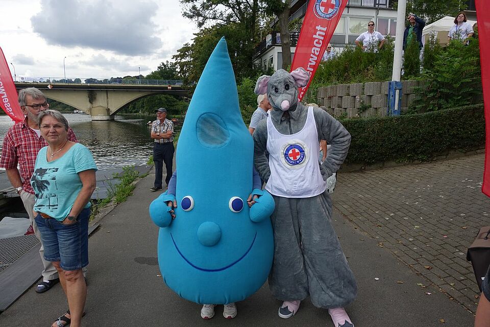 DRK Mülheim Wasserwacht Nachrichten News Ruhrschwimmen 2016