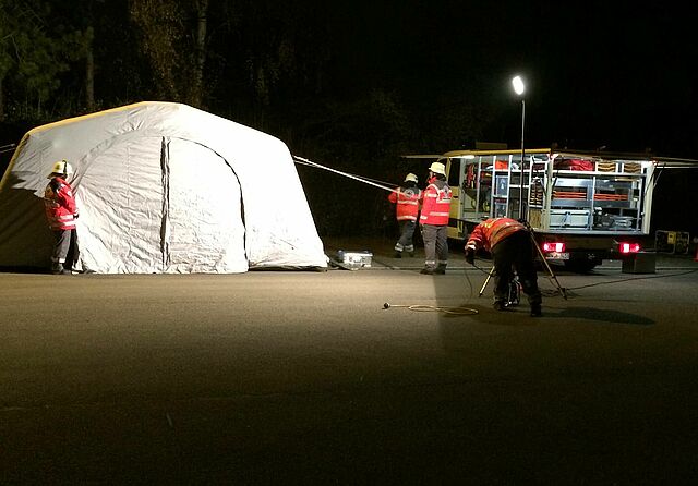 DRK Mülheim Einsatzzelt