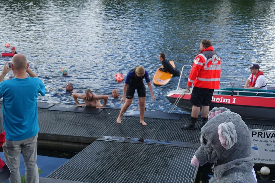 DRK Mülheim Wasserwacht Nachrichten News Ruhrschwimmen 2016