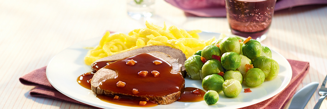 DRK Mülheim an der Ruhr Menüservice Burgunderbraten