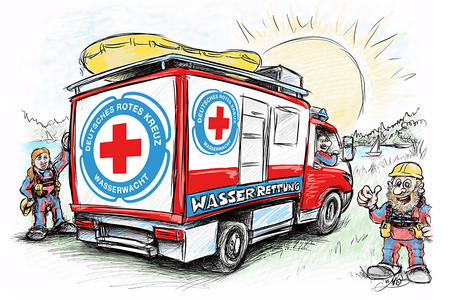 DRK Mülheim an der Ruhr Spendenaktion Gerätewagen Wasserwacht