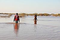 DRK Hilfe Sudan Hochwasser Überschwemmung