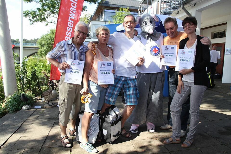 DRK Mülheim Wasserwacht Ruhrschwimmen 2016
