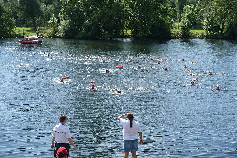 DRK Mülheim Wasserwacht Ruhrschwimmen 2016