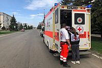 DRK Hilfe Ukraine Rettungswagen