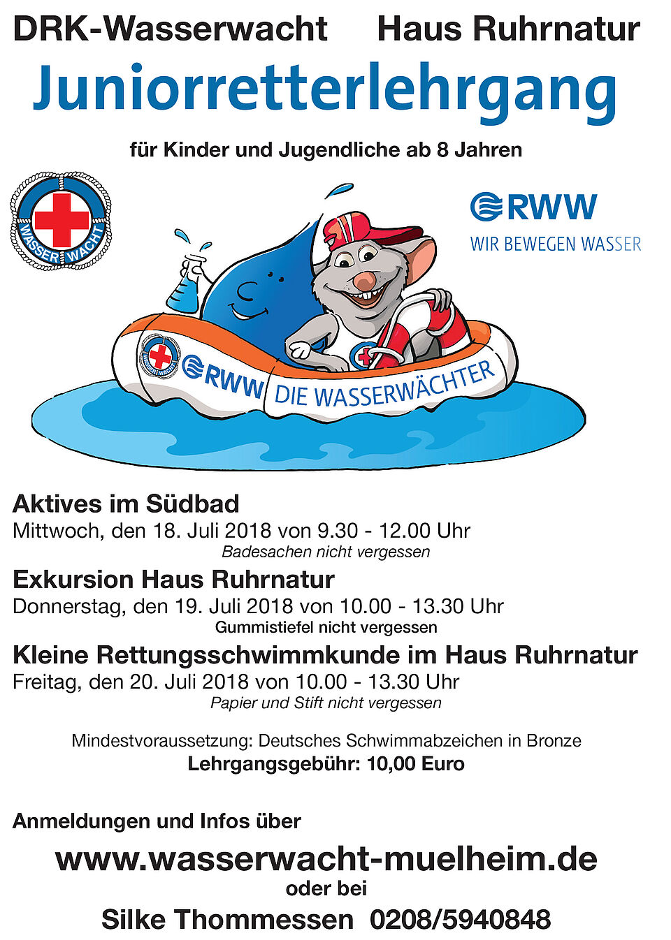 DRK Mülheim Wasserwacht Nachrichten News Junior-Retter