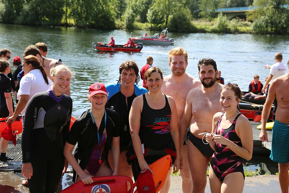 DRK Mülheim Wasserwacht Ruhrschwimmen 2016