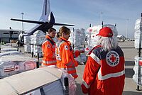 DRK Hilfe Hilfsflug Griechenland