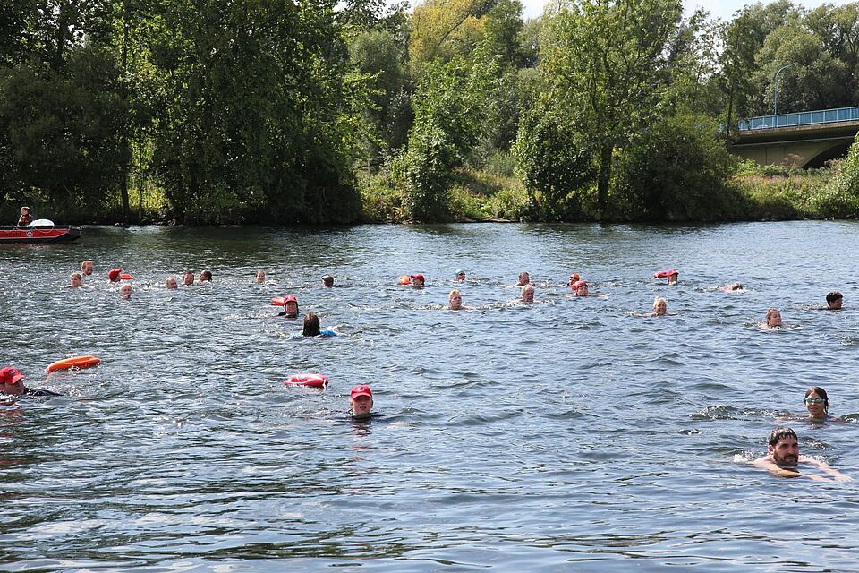 DRK Mülheim Wasserwacht Ruhrschwimmen 2016