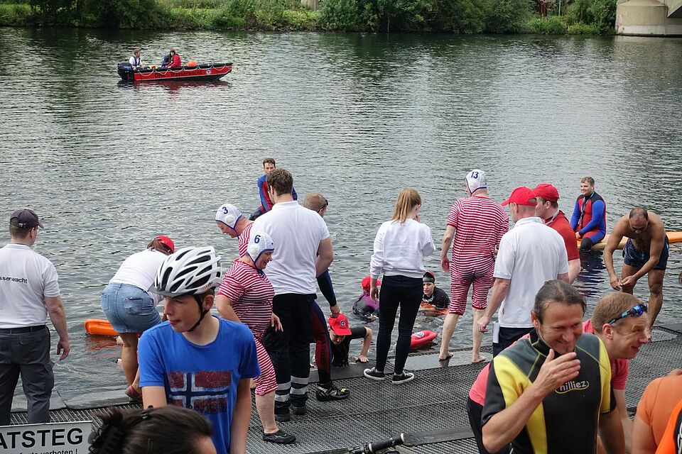 DRK Mülheim Wasserwacht Nachrichten News Ruhrschwimmen 2016