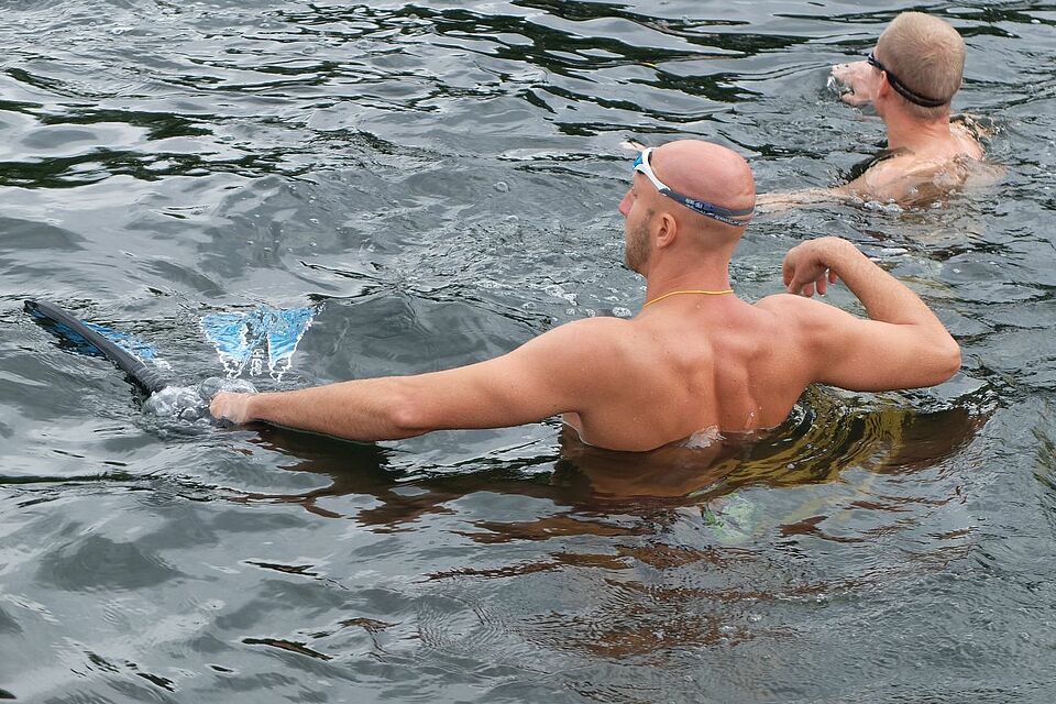 DRK Mülheim Wasserwacht Ruhrschwimmen 2016