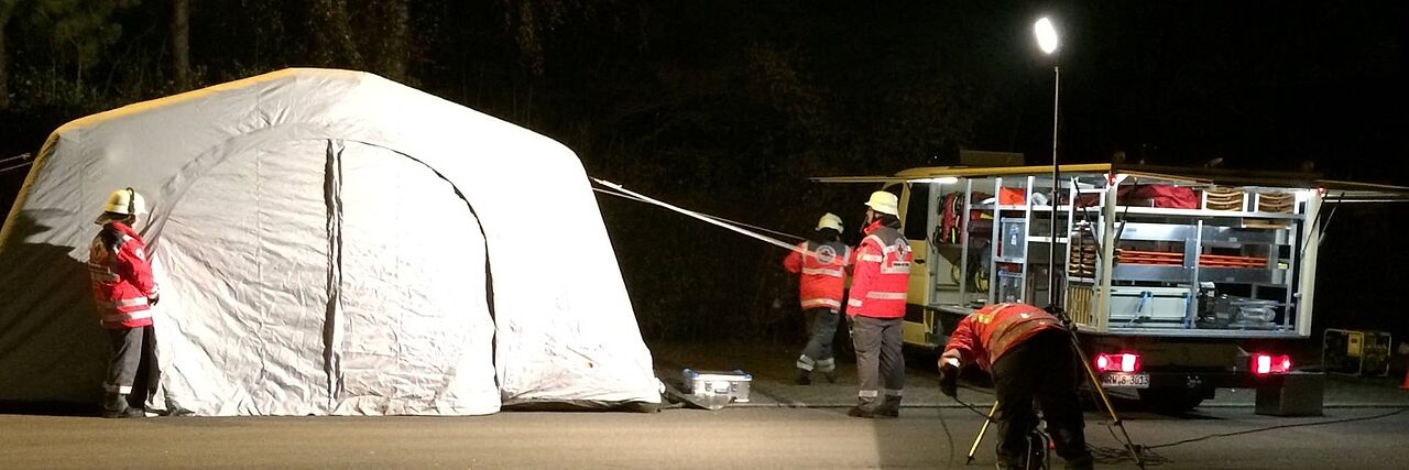 DRK Mülheim Fachgruppe Technik und Sicherheit Einsatzzelt